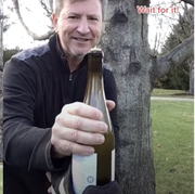 tiktok how to open a bottle of wine with a shoe