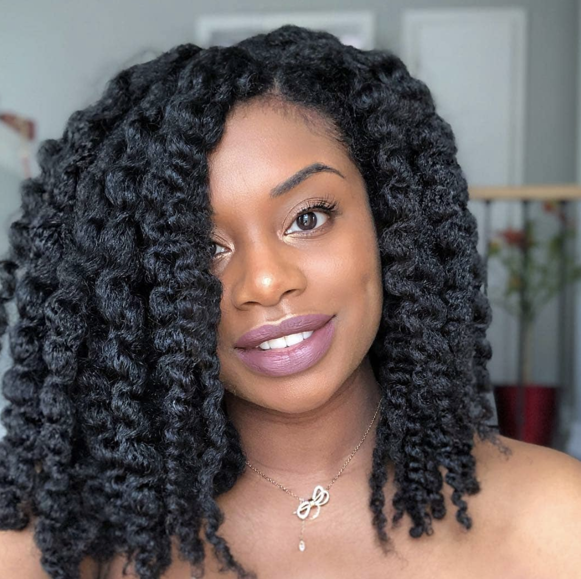 Simple Afro Tutorial On Medium Length 4c Natural Hair + Half Up Half Down  Style With Side Twists 