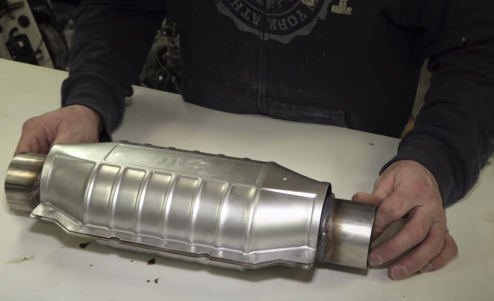 catalytic converter from a car
