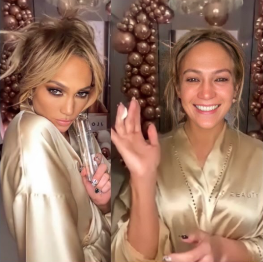 Jennifer Lopez's Filter-Free Skincare Video Is Dividing the Internet