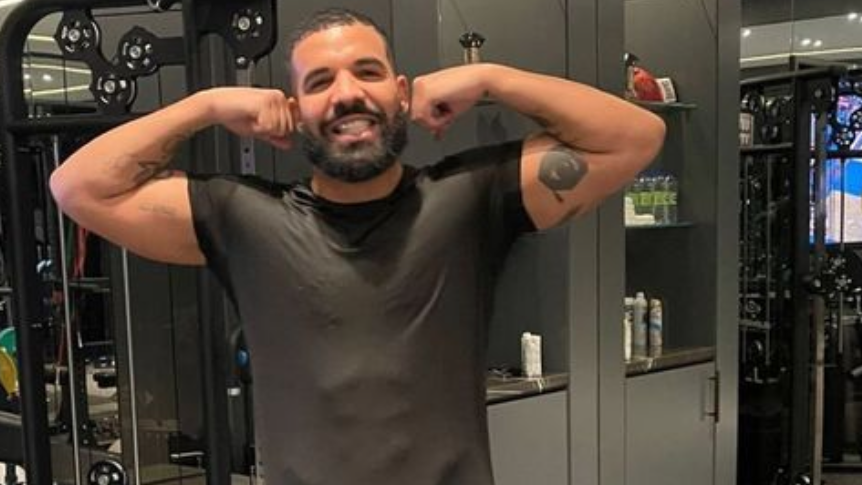 Drake Showed Off His Ripped Arms and Chest in a New Shirtless Gym