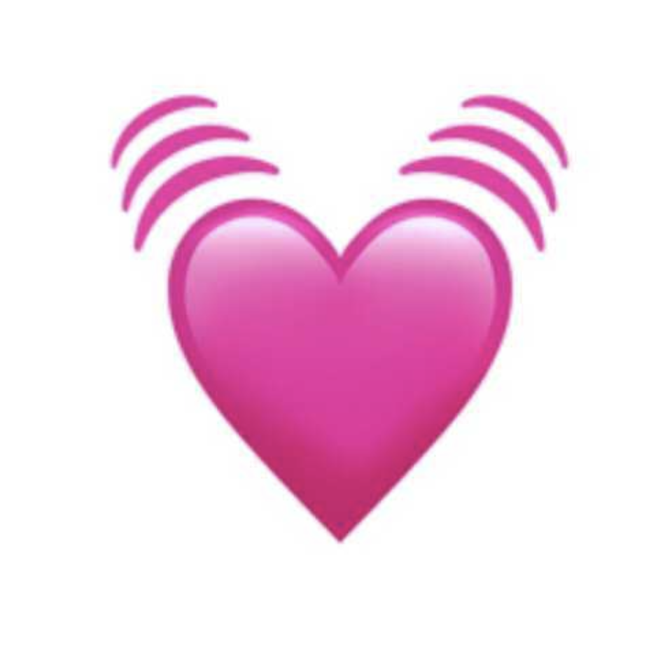 pink heart emoticon