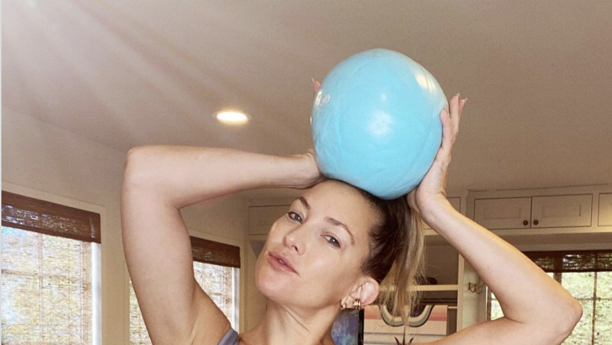 Kate Hudson is unrecognisable in futuristic figure-hugging workout