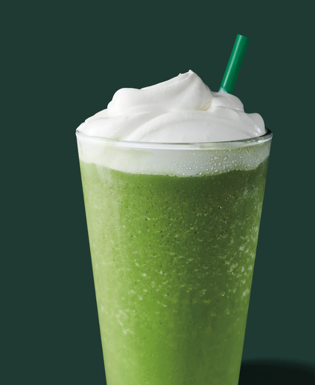 starbucks green tea frapp