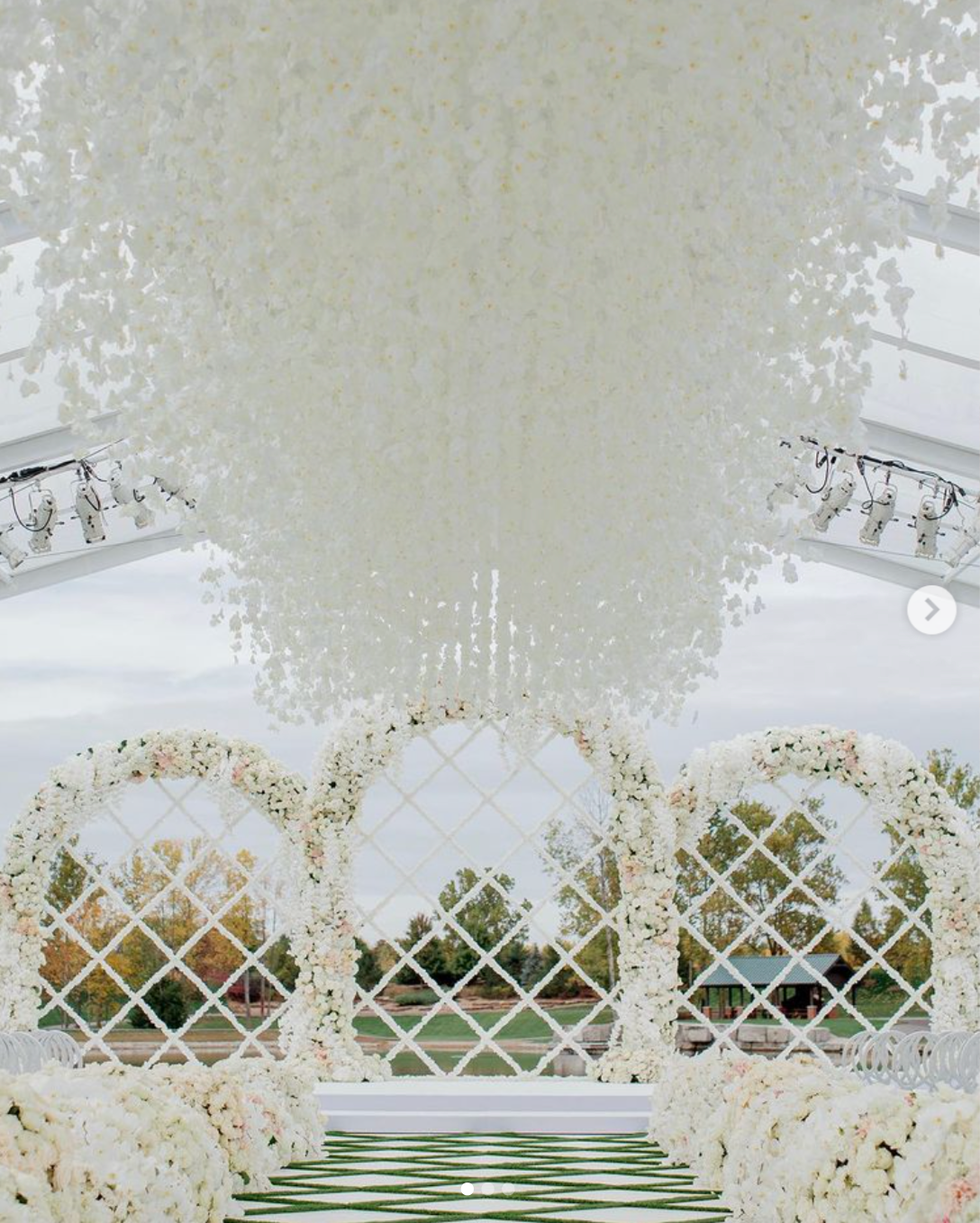 outdoor tent wedding