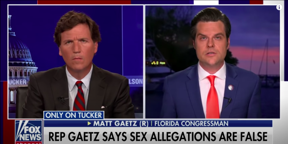 Matt Gaetz Interview With Tucker Carlson on Fox News Showcased ...