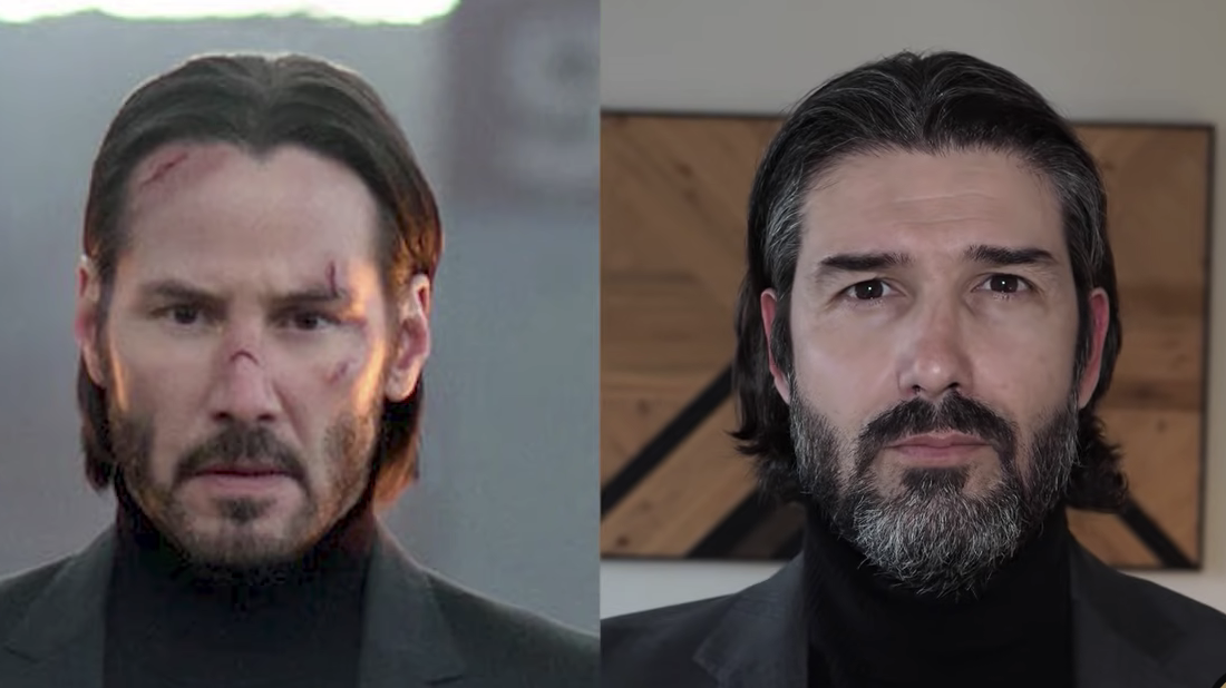 This Model Gave Himself a John Wick-Inspired Hair Transformation