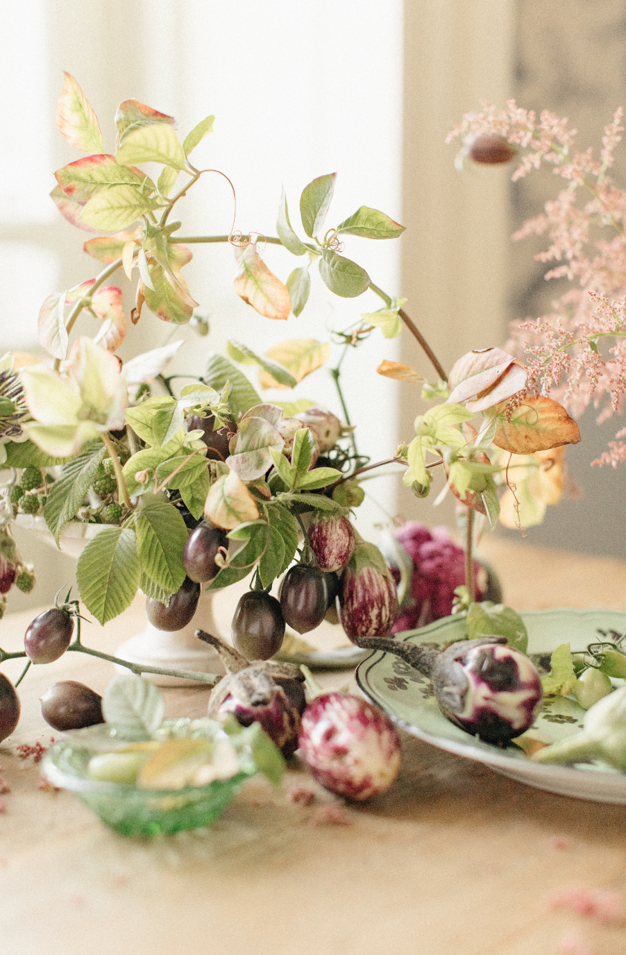 greenery in centerpiece
