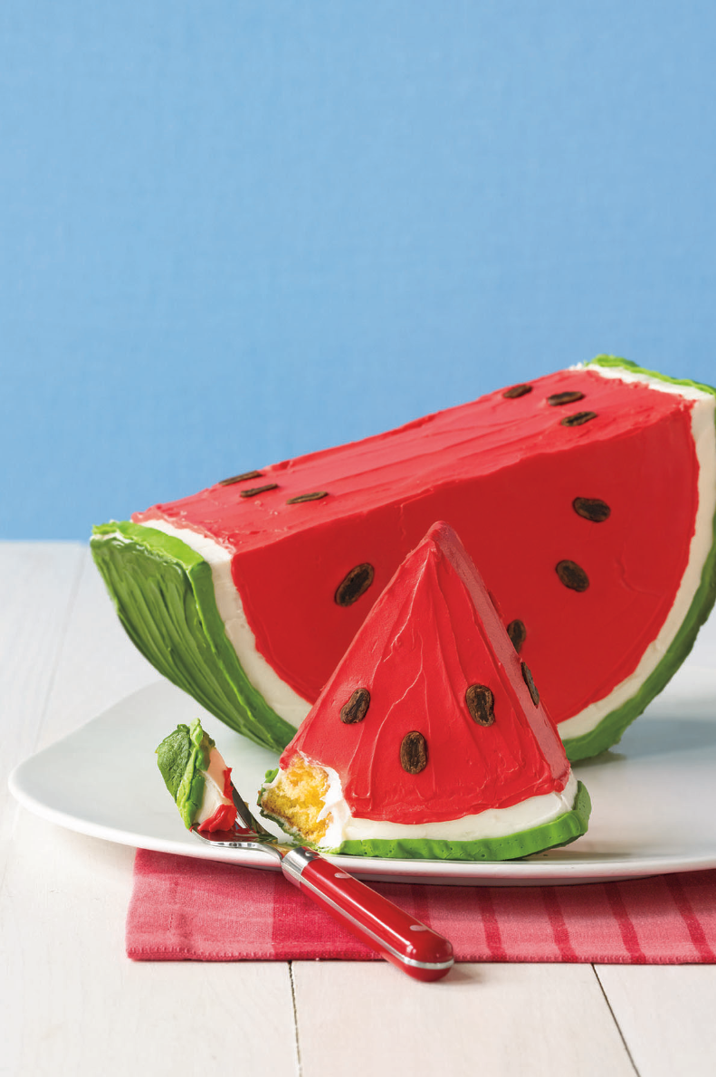 From-Scratch Watermelon Cake {Inside and Out} - i am baker