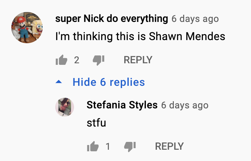 youtube comment