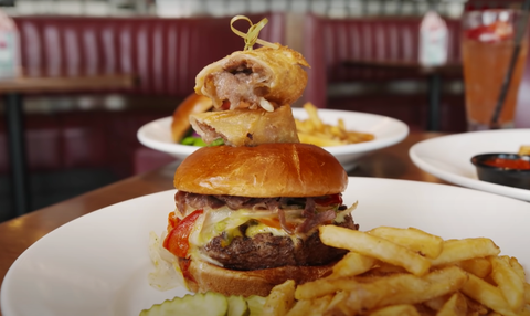 philly cheesesteak burger