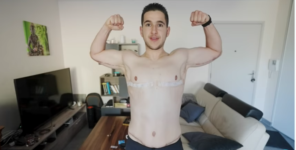 michael sebti showing off weight loss transformation on truly show
