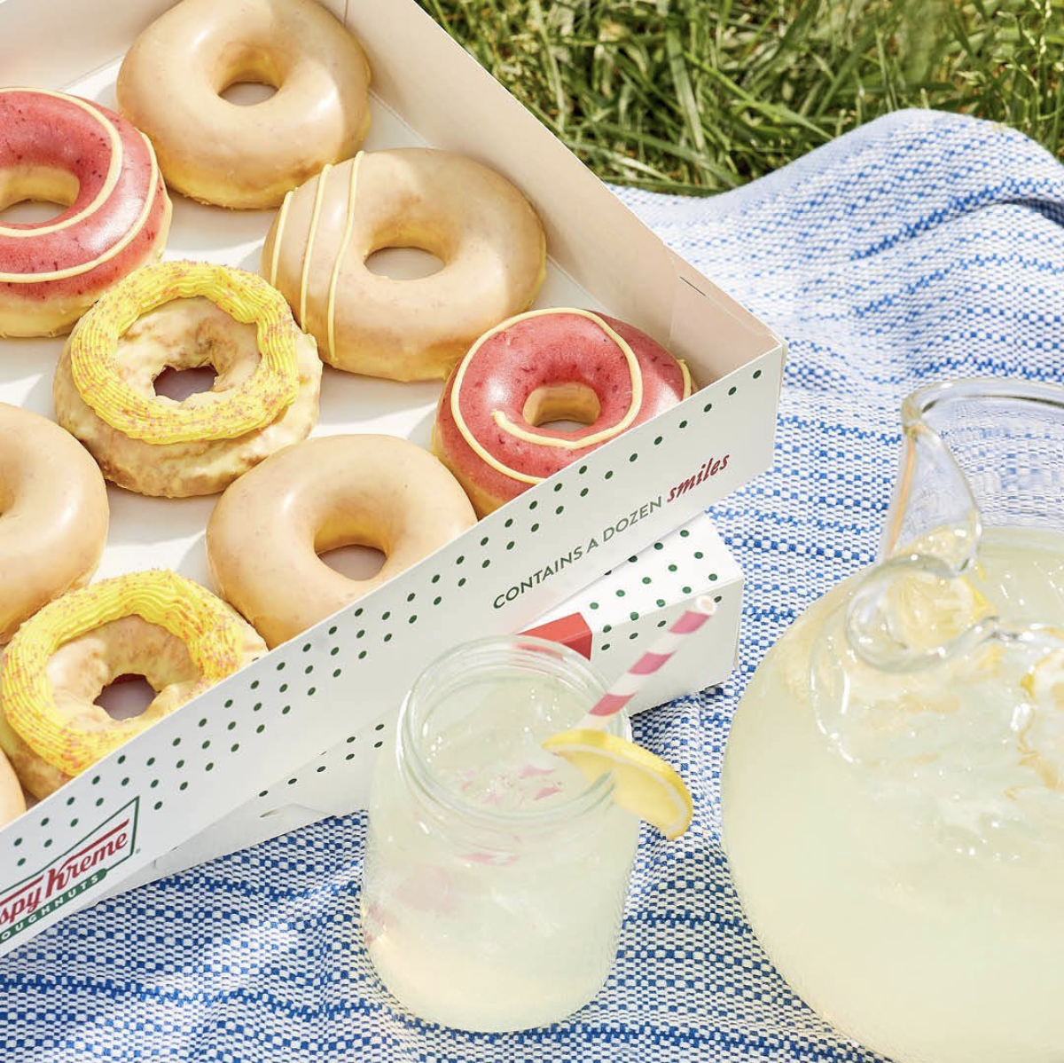 Krispy Kreme's New Lemonade Glaze Lineup Tastes Like A Freshly Squeezed  Glass