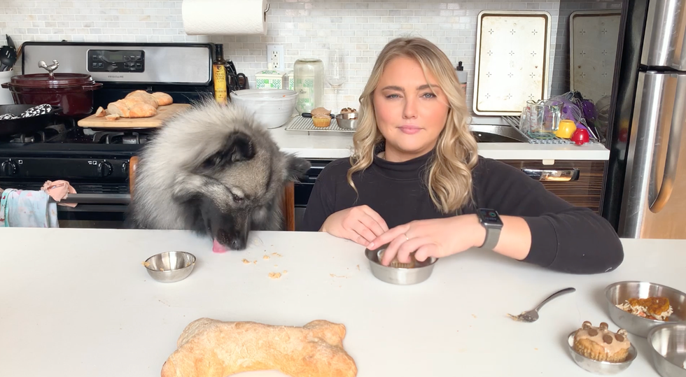 eating like dog