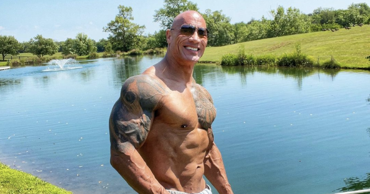 dwayne johnson abs 2022