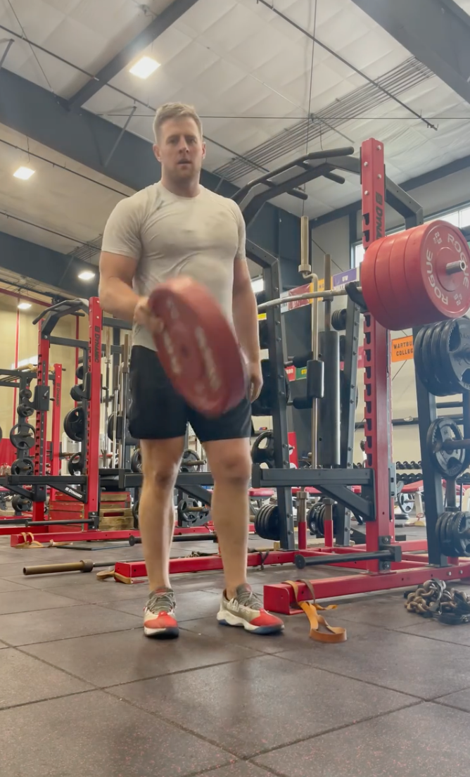 JJ Watt Shares Workout Video on Instagram About Fake Weights