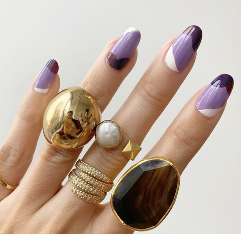 purple palette nails