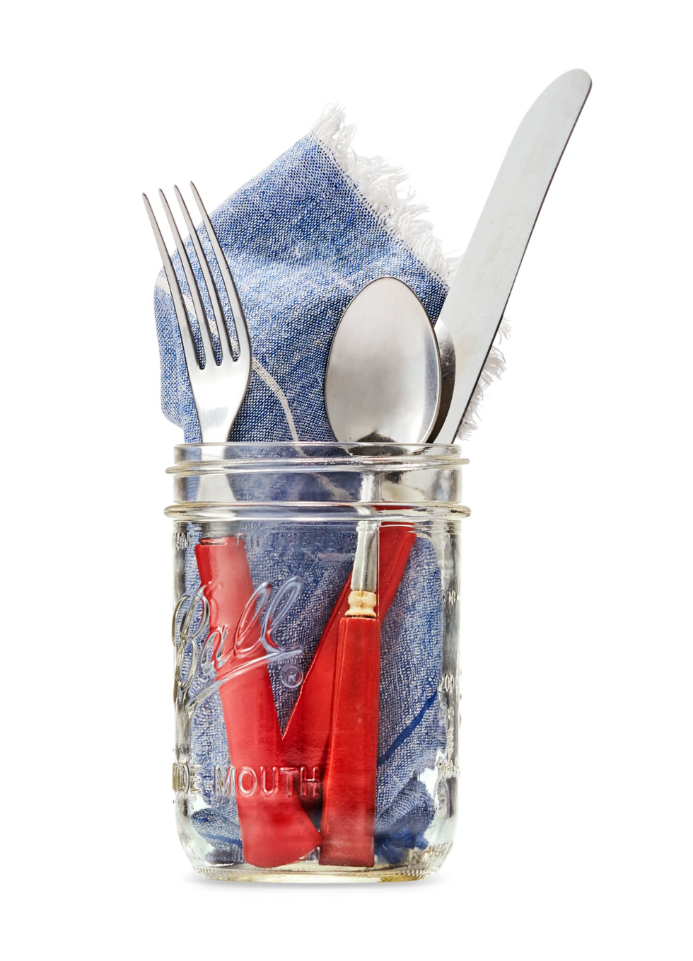 Patriotic Navy Blue Stainless Steel Silverware Set ~ Dinner Fork, Knife &  Spoon