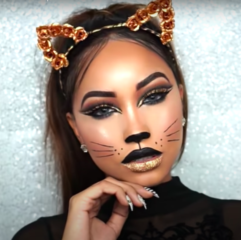 sexy halloween cat makeup