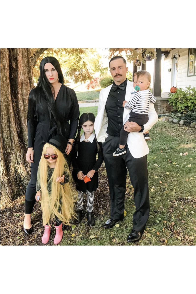  Spirit Halloween The Addams Family Adult Wednesday Addams  Costume | Officially Licensed | Group Costume : Clothing, Shoes & Jewelry