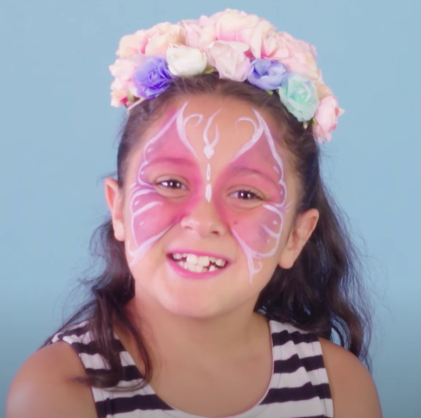 Fairy Princess Face Paint Tutorial - U Create  Fairy face paint, Princess face  painting, Girl face painting