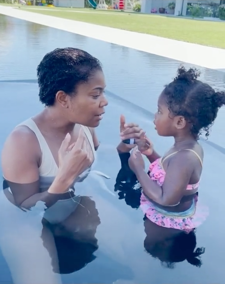 Gabrielle Union Teaches Daughter Kaavia To Love Her Moles In New TikTok