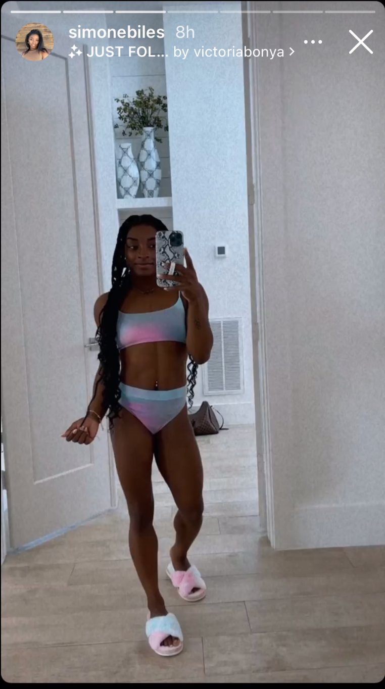 Simone Biles shows off bikini 'wifestyle' in Instagram post