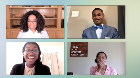 preview for Oprah Surprises the First Class of Oprah Winfrey Scholars