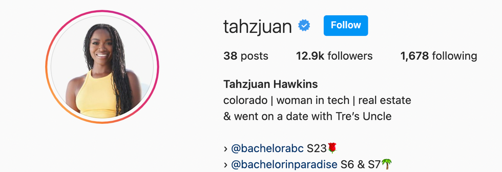 tahzjuan hawkins' instagram