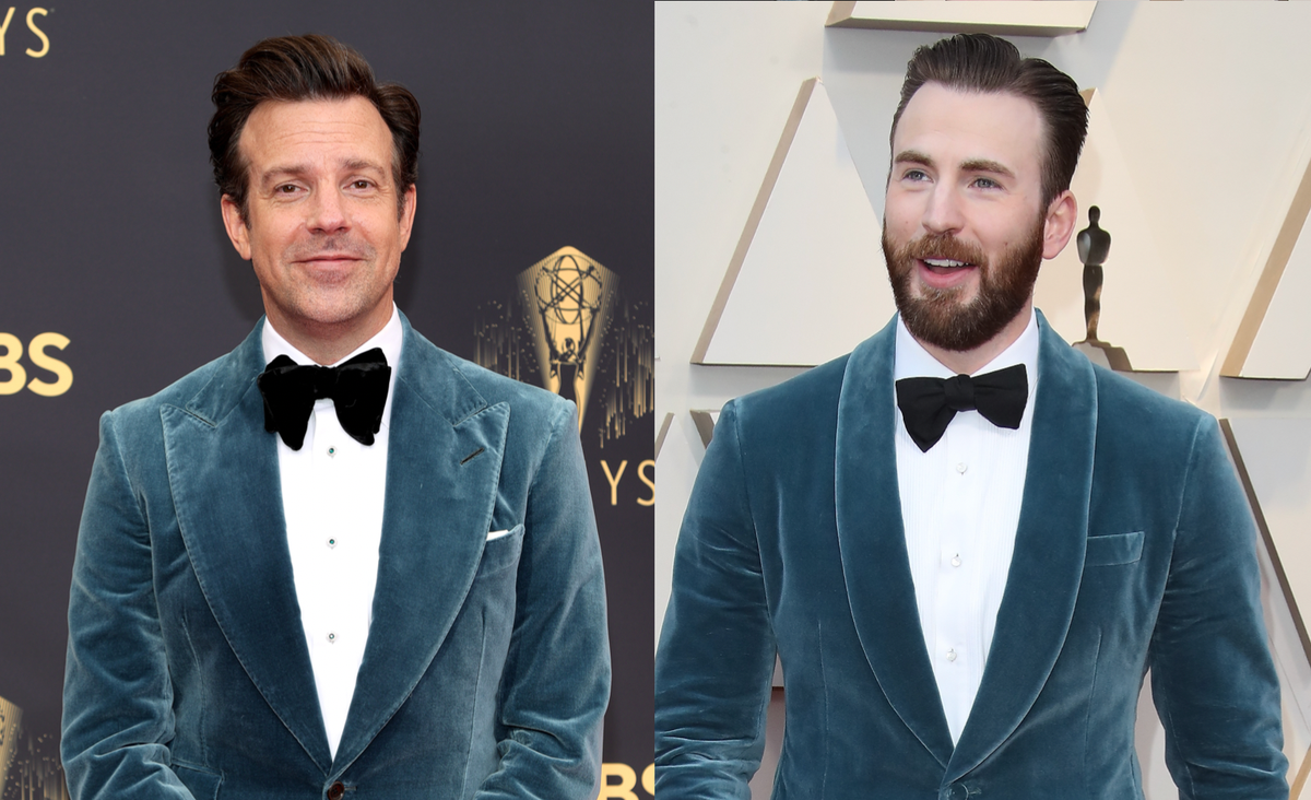 Jason Sudeikis Wore Chris Evans' Oscar Look at the 2021 Emmys