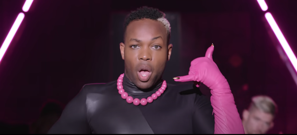 todrick hall in his music video for "nails, hair, hips, heels"
