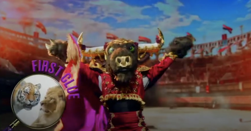 the bull from masked singer season 6 and the first clues
from the preview episode