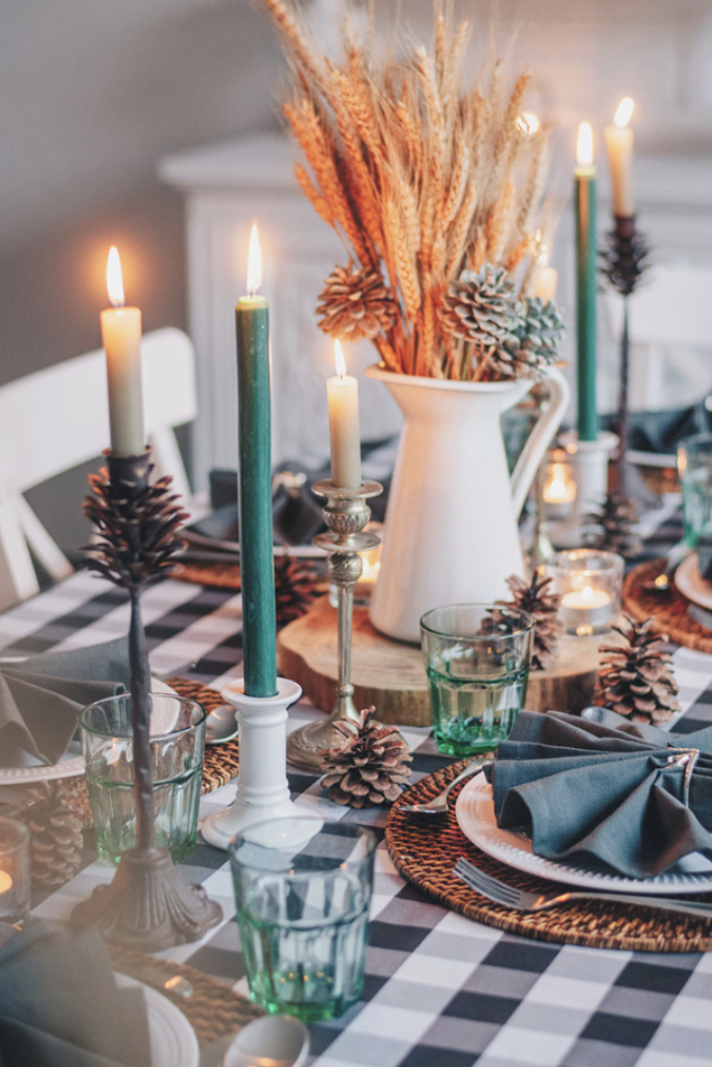 Modern White Linen Napkins for Wedding Holiday Christmas -   Table  settings everyday, Thanksgiving table settings rustic, Christmas dining  table