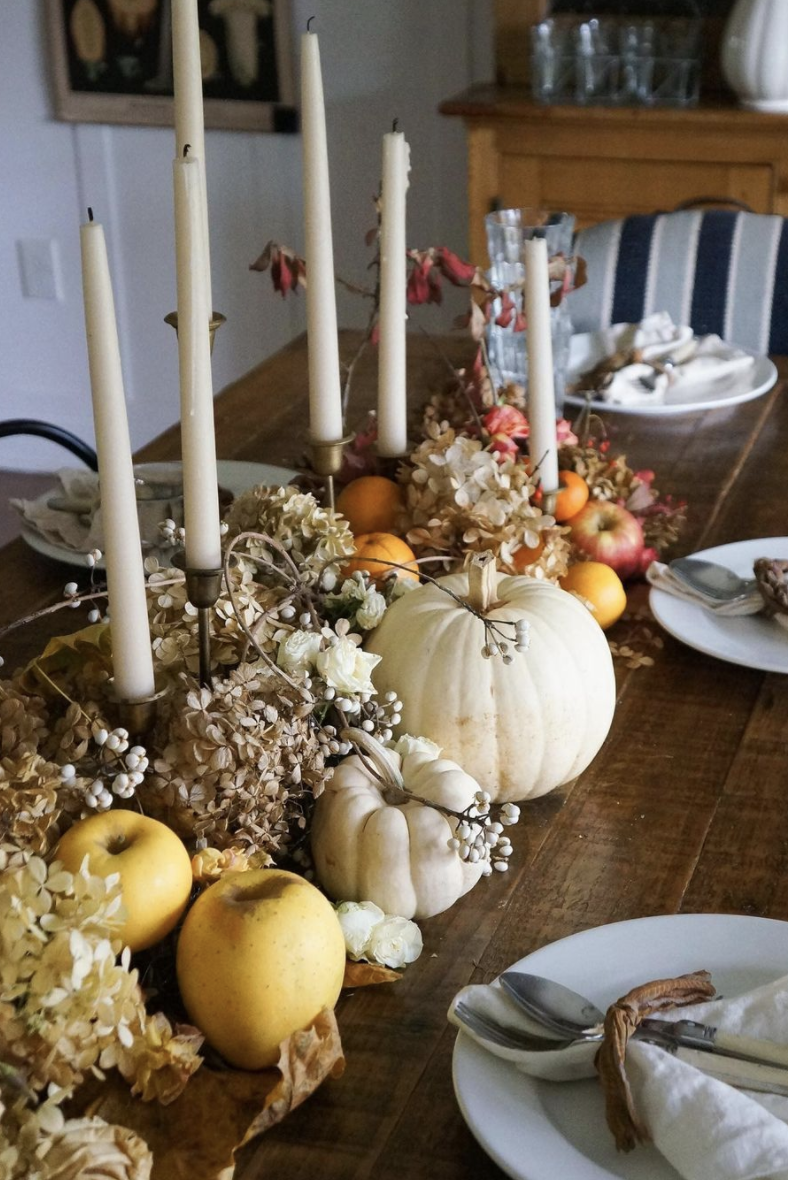 muted thanksgiving table