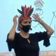 riverside unified school district math teacher offensive native american headdress and chant