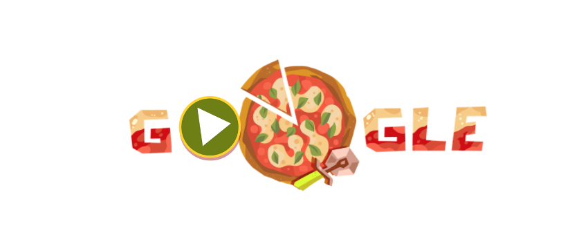 History of Pizza Google Doodle allows to play an interesting Pizza