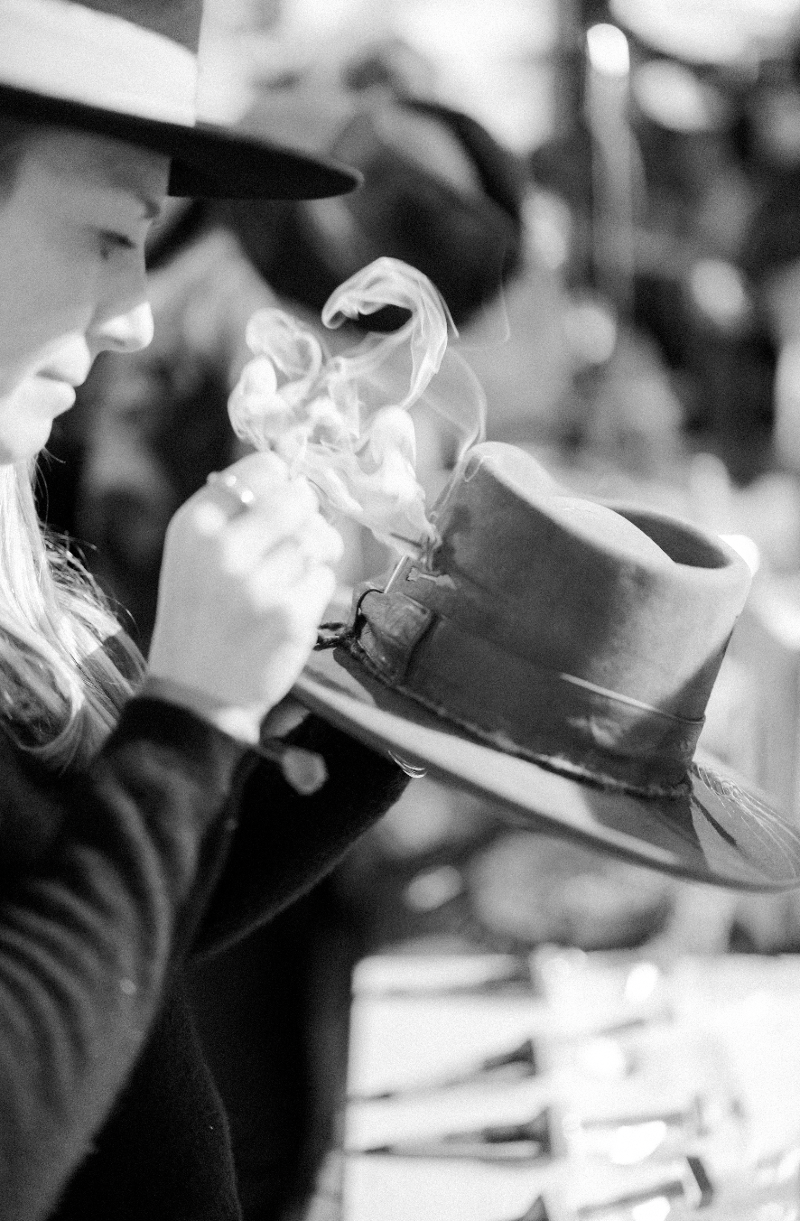 hat branding station