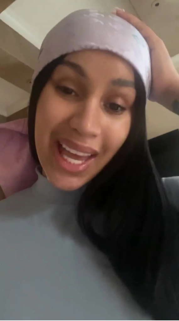 cardi b talks body hair and her mustache in makeup free ig video