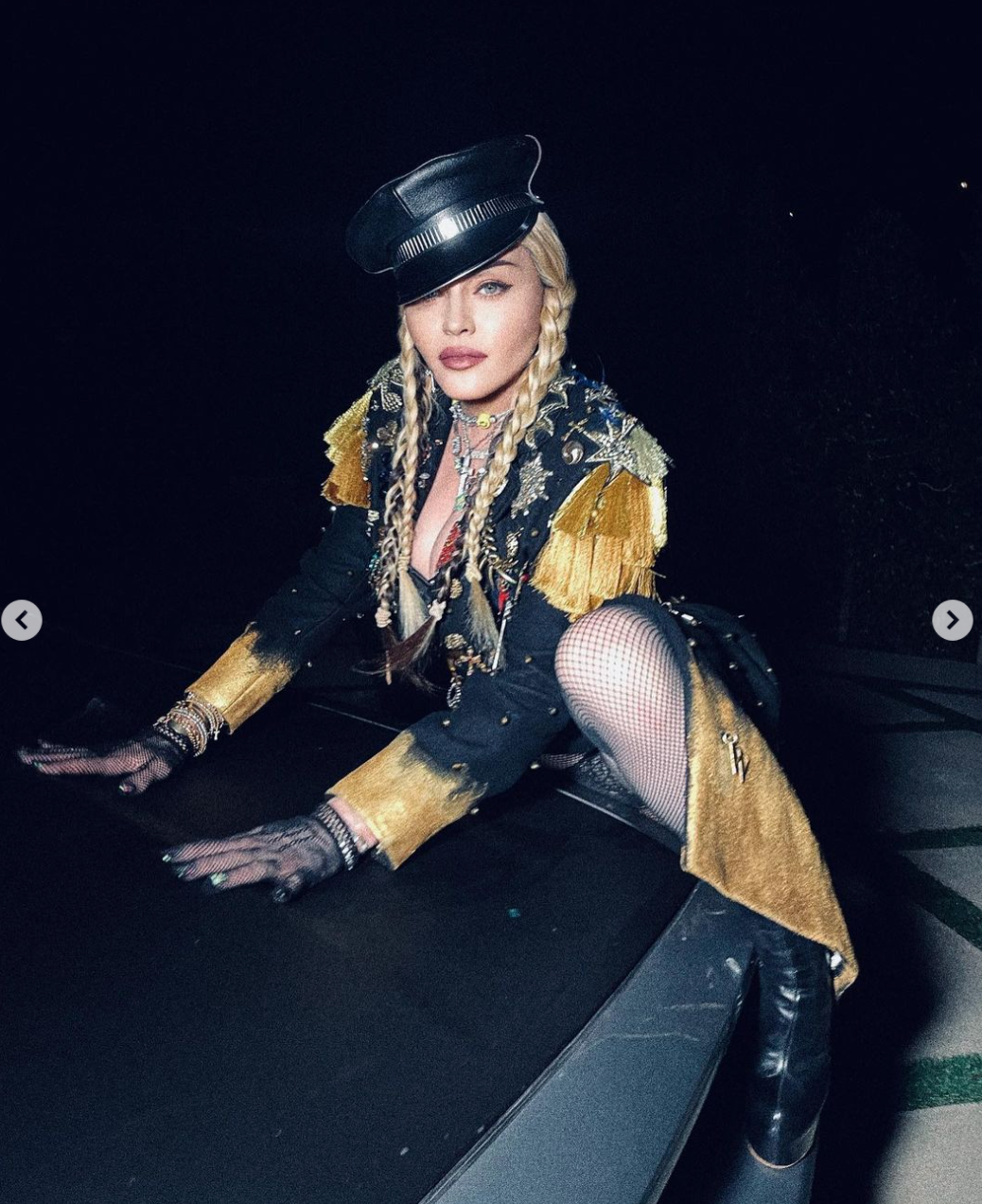 Madonna, 63, Reveals Her Toned Butt, Legs In Fishnet Tights On IG