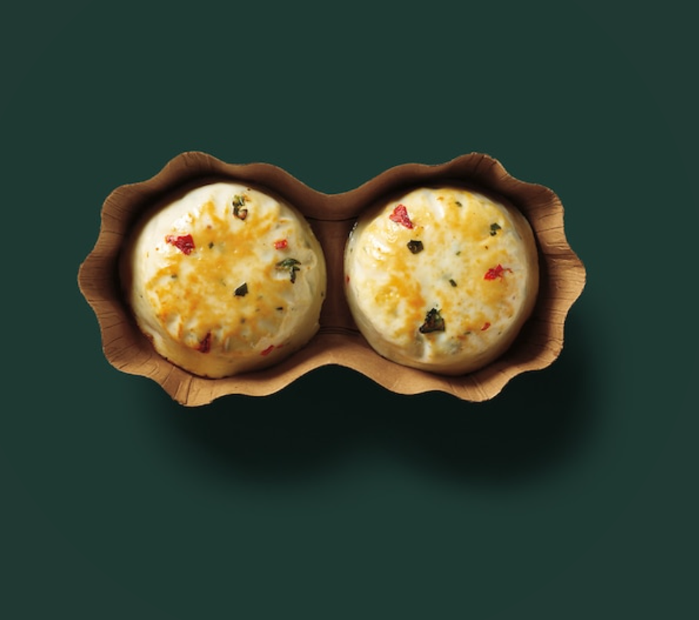 egg white and roasted red pepper sous vide egg bites