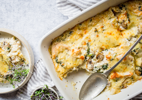 keto chicken and mushroom casserole