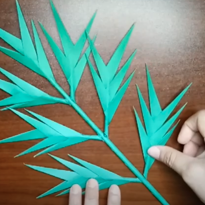 palm sunday craft origami palm leaf