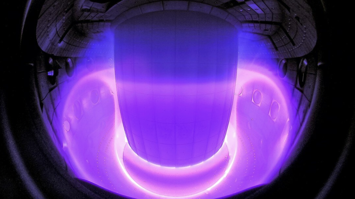 plasma inside the tcv tokamak
