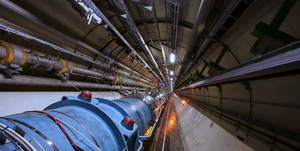 large hadron collider tunnel