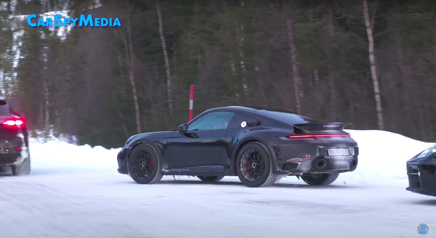 Porsche 911 GT3 RS Spied In Detail During Cold-Weather Testing