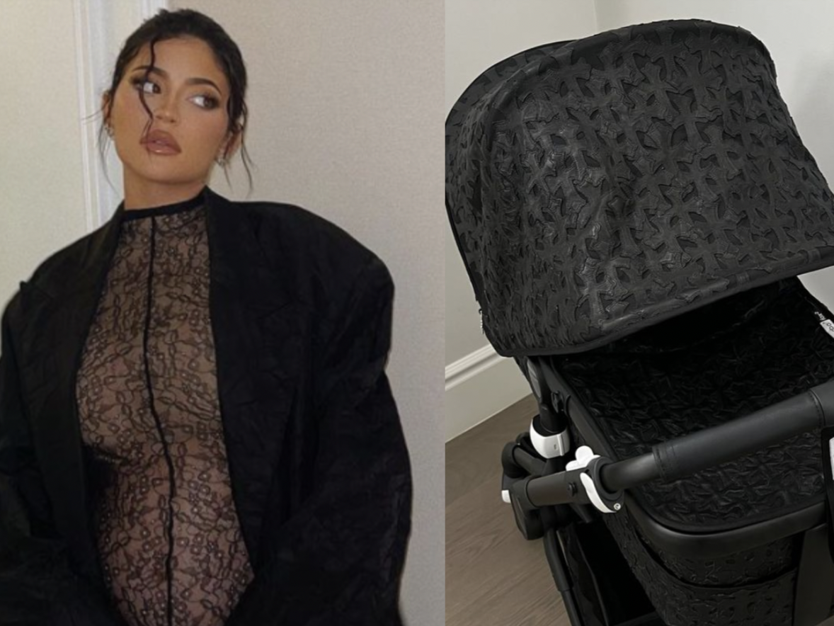 Kylie Jenner Custom Chrome Hearts Stroller