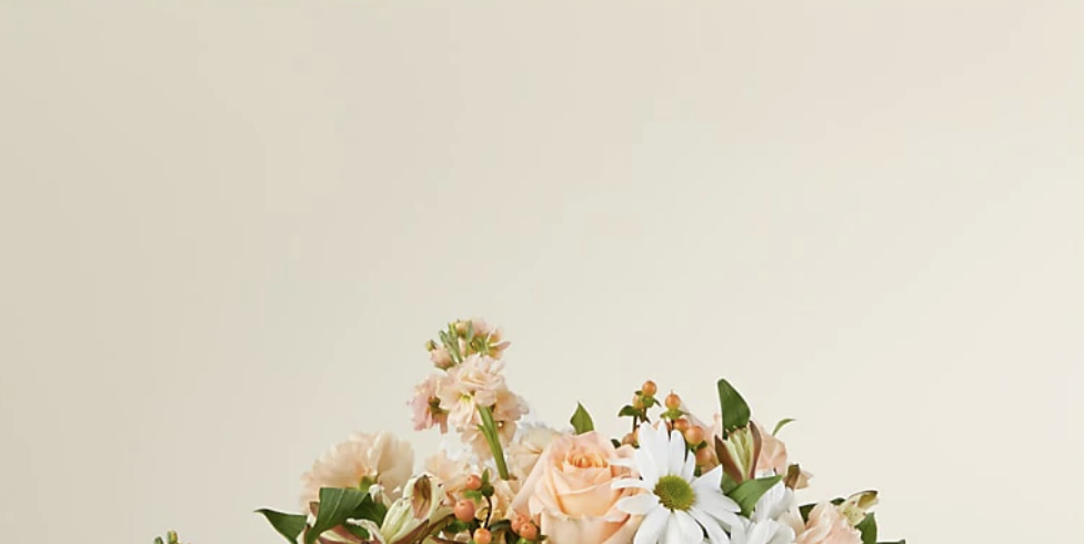 peach and white flowers
