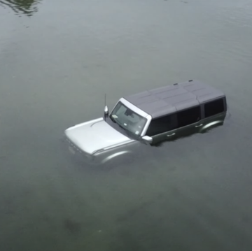 ford bronco under water