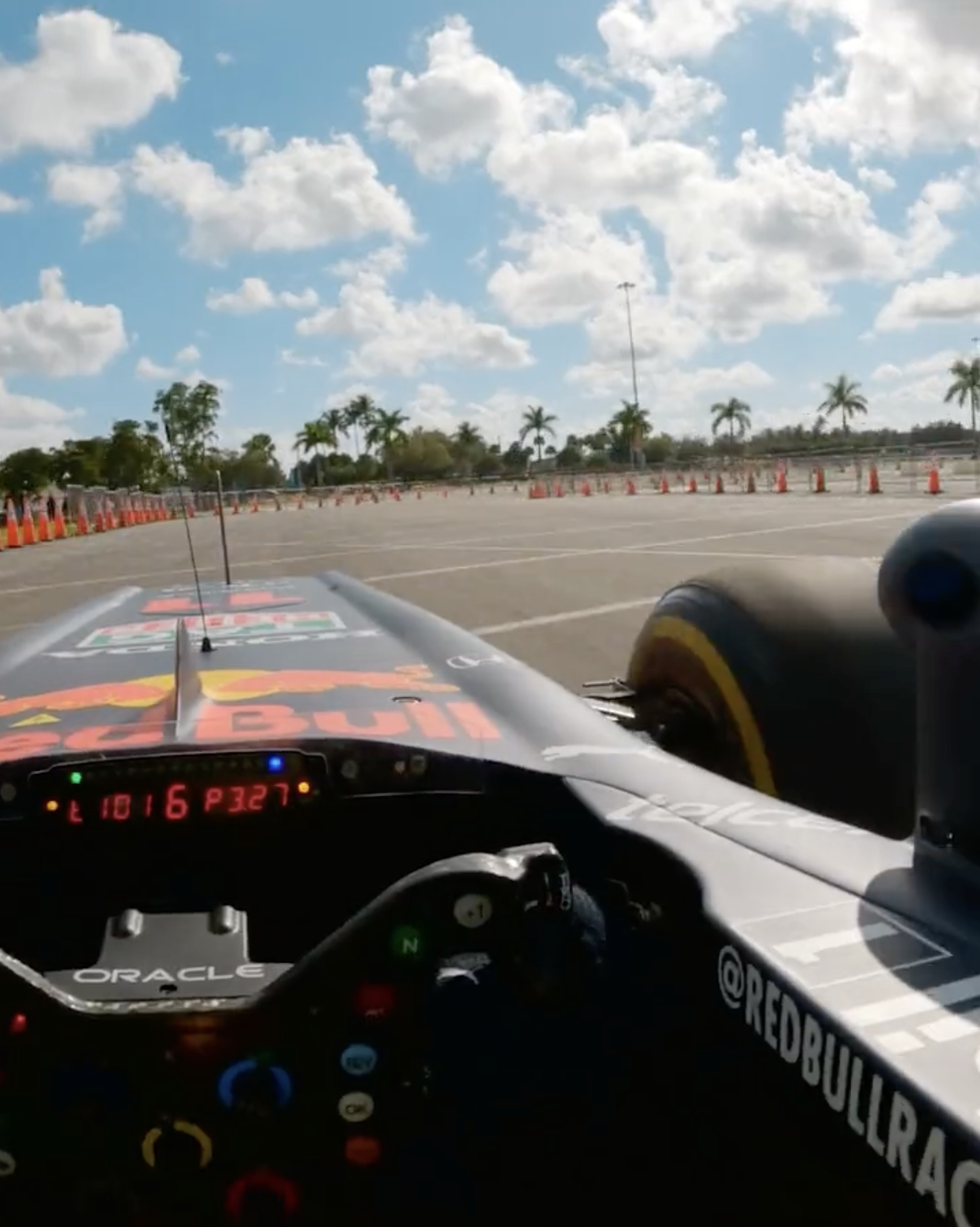 Watch Sergio Perez Drive an F1 Car Around the New Miami GP Track
