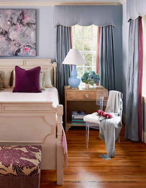 colors to pair with purple gray walker bedroom